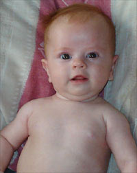 Jacqui, Wayne and Abbigail (4 months)