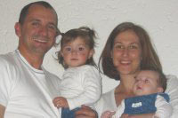 Lynette, Nuno Snr, Gabriella (2) & Nuno Jnr (5 months)